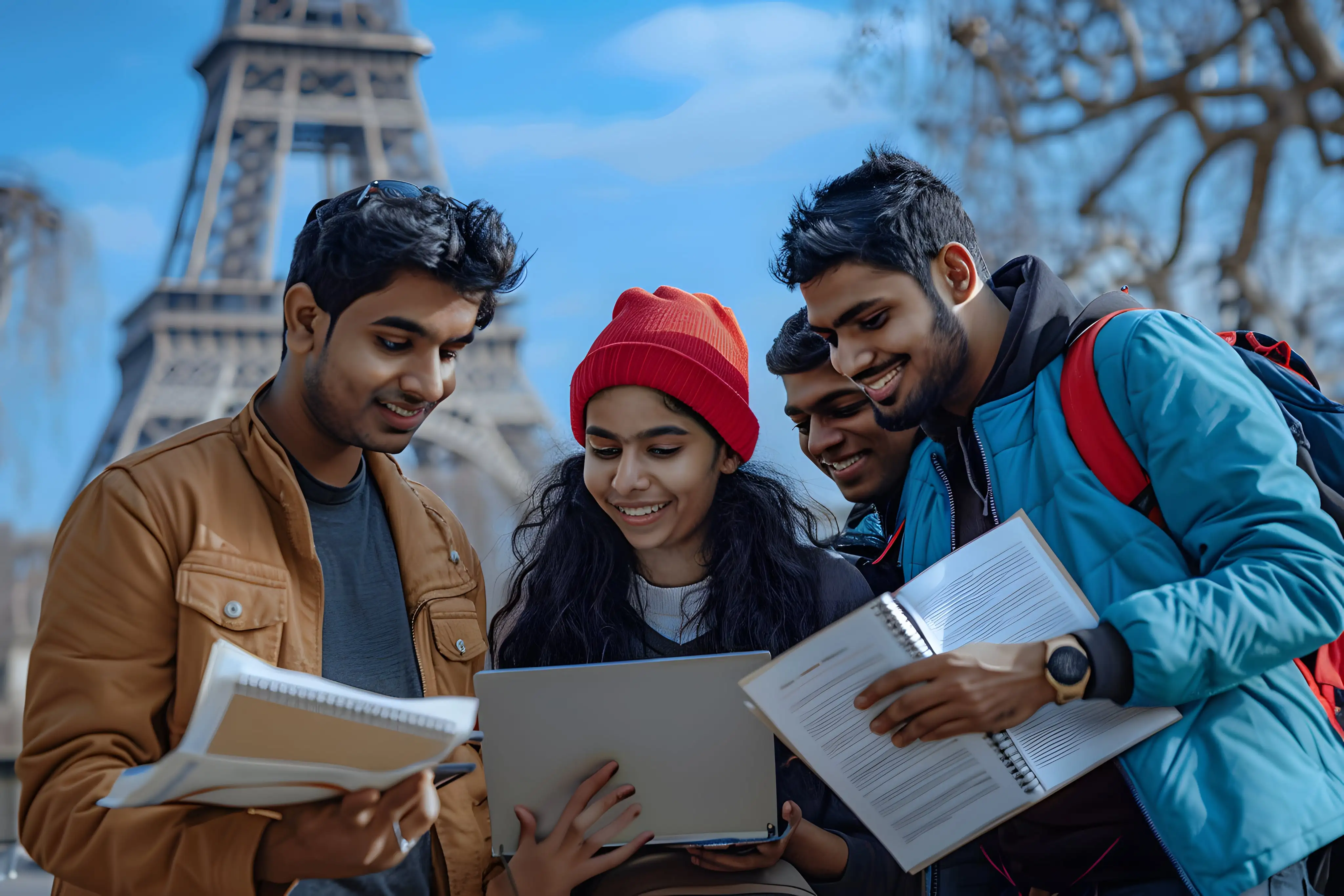Students studying abroad